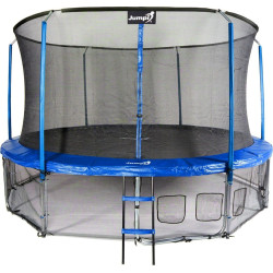 Батут Jumpi Maxy Comfort з внутрішньою сіткою 435 см синій