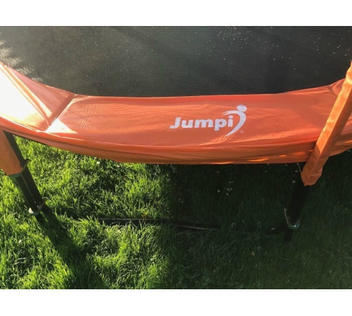 Садовий батут Jumpi Maxy Comfort Plus з внутрішньою сіткою 12,5 FT 374 см помаранчевий