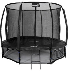 Батут Jumpi Maxy Comfort Plus з внутрішньою сіткою 12,5 футів 374 см чорний