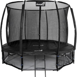 Батут Jumpi Maxy Comfort Plus з внутрішньою сіткою 12,5 футів 374 см чорний