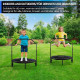 Батут для фітнесу Physionics JG86914 з поручнем 3,5 футів 101 см чорно-синій