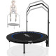 Батут для фітнесу Physionics JG86914 з поручнем 3,5 футів 101 см чорно-синій