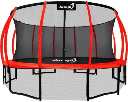 Садовий батут Jumpi Maxy Comfort Plus з внутрішньою сіткою 14,5 FT 435 см червоний