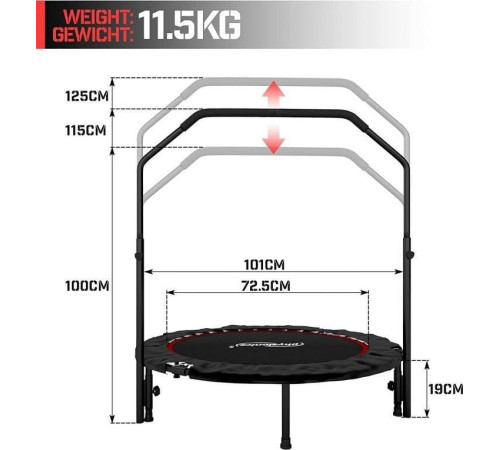 Батут Physionics JG869323.5 FT101 см