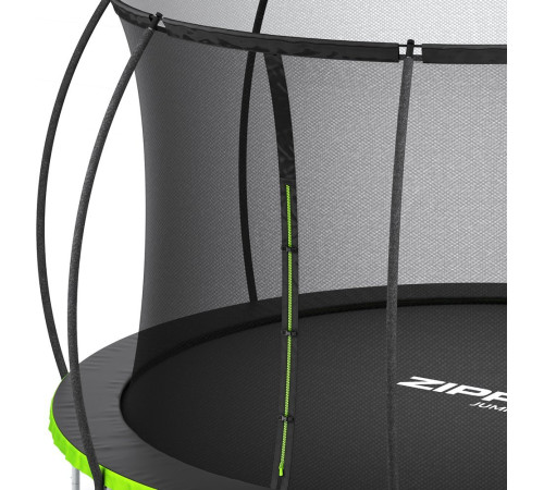Батут Zipro Jump Pro Premium з внутрішньою сіткою 14 футів 435 см чорно-зелений Батут Zipro Jump Pro Premium з внутрішньою сіткою 14 футів 435 см чорно-зелений