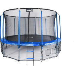 Батут Jumpi Maxy Comfort з внутрішньою сіткою 487 см синій