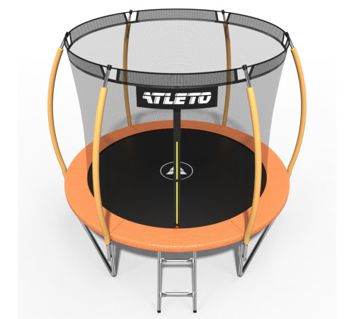 Батут Atleto 42400467 з внутрішньою сіткою 252 см помаранчеий Батут Atleto 42400467 з внутрішньою сіткою 252 см помаранчеий