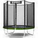 Батут Zipro Jump Pro з зовнішньою сіткою 6 футів 183 см чорно-зелений