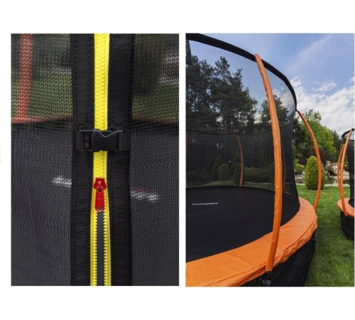Батут Lean Sport 10655 з внутрішньою сіткою 8 футів 244 см чорно-помаранчевий Батут Lean Sport 10655 з внутрішньою сіткою 8 футів 244 см чорно-помаранчевий