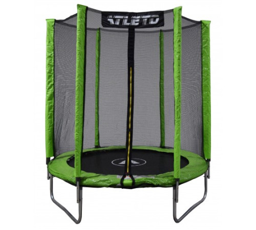 Батут Atleto 42400451 з зовнішньою сіткою 183 см зелений Батут Atleto 42400451 з зовнішньою сіткою 183 см зелений