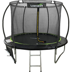 Батут Lean Sport 8343 з внутрішньою сіткою 8 футів 244 см чорний