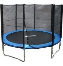Батут AcraSport AC04520 з зовнішньою сіткою 12 футів 366 см чорно-синій