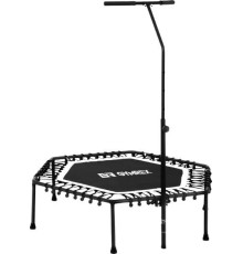 Батут для фітнесу Gymrex fitness GR-HT110B з поручнем 4 фути 124 см чорний