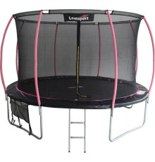 Батут Lean Sport MAX 8340 з внутрішньою сіткою 10 футів 305 см чорно-рожевий