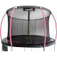 Батут Lean Sport MAX 8340 з внутрішньою сіткою 10 футів 305 см чорно-рожевий