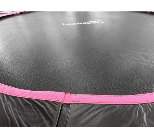 Батут Lean Sport MAX 8340 з внутрішньою сіткою 10 футів 305 см чорно-рожевий Батут Lean Sport MAX 8340 з внутрішньою сіткою 10 футів 305 см чорно-рожевий