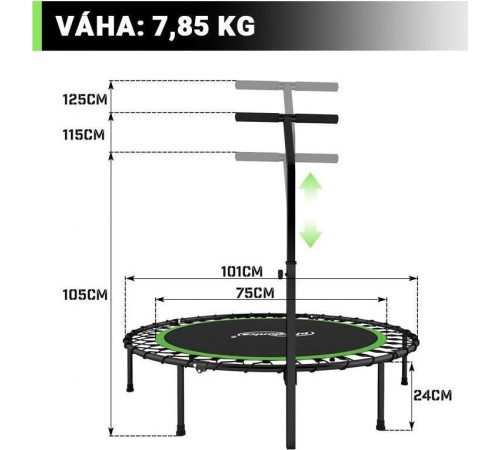 Батут Physionics JG868793.5 FT101 см