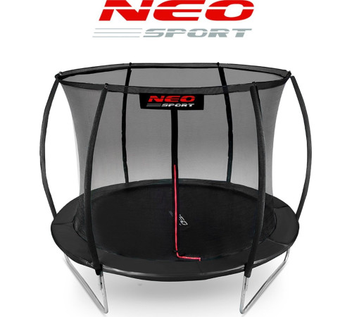 Батут Neo-Sport з внутрішньою сіткою 10 футів 312 см чорний