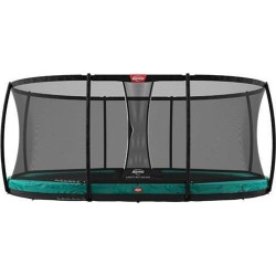 Батут Berg Grand Champion InGround з внутрішньою сіткою 350 x 250 см зелений