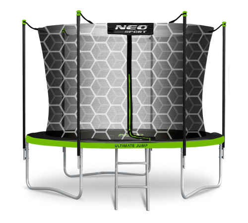 Батут Neo-Sport з внутрішньою 10 футів 312 см чорно-зелений Батут Neo-Sport з внутрішньою 10 футів 312 см чорно-зелений