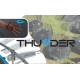 Батут THUNDER INSIDE ELITE з внутрішньою сіткою 14 футів 435 см чорно-блакитний