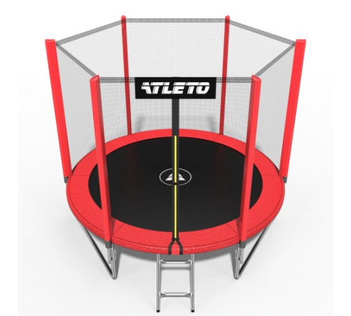 Батут Atleto 42400474 з зовнішньою сіткою 312 см червоний Батут Atleto 42400474 з зовнішньою сіткою 312 см червоний