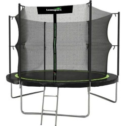 Батут Lean Sport Pro з внутрішньою сіткою 10 футів 305 см чорний