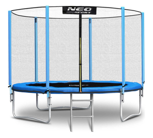 Батут Neo-Sport з зовнішньою сіткою 10 футів 312 см блакитний Батут Neo-Sport з зовнішньою сіткою 10 футів 312 см блакитний
