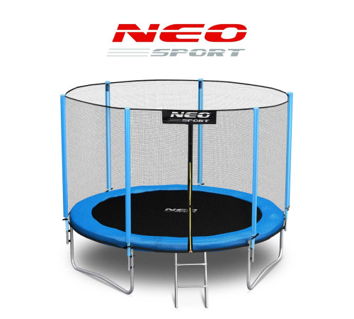 Батут Neo-Sport з зовнішньою сіткою 10 футів 312 см блакитний Батут Neo-Sport з зовнішньою сіткою 10 футів 312 см блакитний