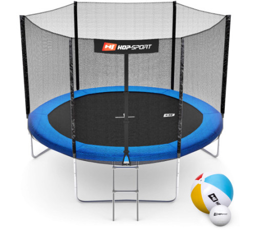 Батут Hop-Sport з зовнішньою сіткою 10 футів 305 см синій Батут Hop-Sport з зовнішньою сіткою 10 футів 305 см синій