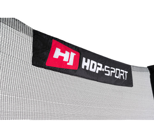 Батут Hop-Sport 12ft (366см) чорно-зелений з внутрішньою сіткою