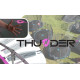 Батут THUNDER OUTSIDE PRO з зовнішньою сіткою 6 футів 183 см чорно-рожевий