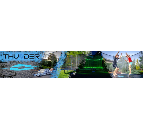 Батут THUNDER OUTSIDE PRO з зовнішньою сіткою 6 футів 183 см чорно-рожевий Батут THUNDER OUTSIDE PRO з зовнішньою сіткою 6 футів 183 см чорно-рожевий