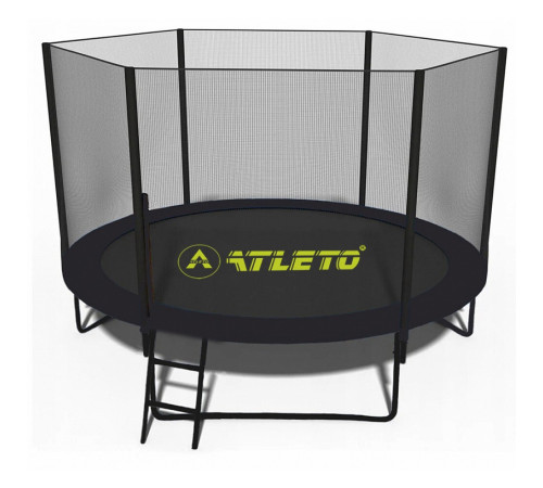Батут Atleto 42400583 з зовнішньою сіткою 312 см чорний Батут Atleto 42400583 з зовнішньою сіткою 312 см чорний