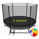 Батут Atleto 42400583 з зовнішньою сіткою 312 см чорний