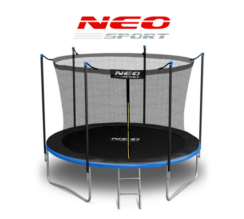 Батут Neo-Sport з зовнішньою сіткою 6 футів 183 см чорно-синій Батут Neo-Sport з зовнішньою сіткою 6 футів 183 см чорно-синій
