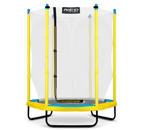 Батут Neo-Sport з внутрішньою сіткою 4,5 футів 140 см жовтий Батут Neo-Sport з внутрішньою сіткою 4,5 футів 140 см жовтий