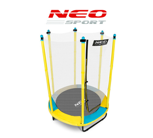Батут Neo-Sport з внутрішньою сіткою 4,5 футів 140 см жовтий Батут Neo-Sport з внутрішньою сіткою 4,5 футів 140 см жовтий