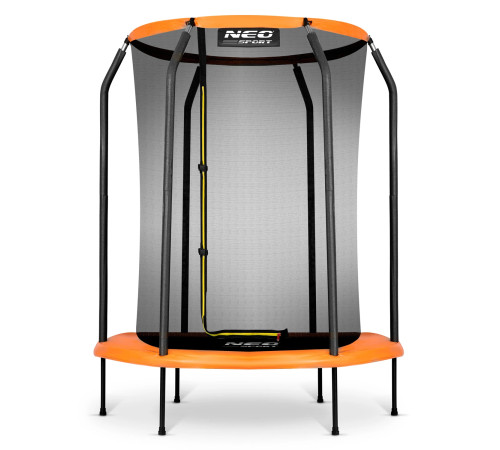 Батут Neo-Sport з внутрішньою сіткою 5 футів 152 см чорно-помаранчевий Батут Neo-Sport з внутрішньою сіткою 5 футів 152 см чорно-помаранчевий