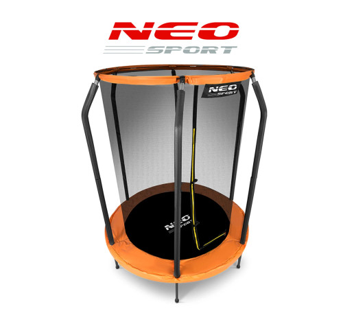 Батут Neo-Sport з внутрішньою сіткою 5 футів 152 см чорно-помаранчевий Батут Neo-Sport з внутрішньою сіткою 5 футів 152 см чорно-помаранчевий