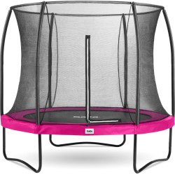 Батут Salta Comfort Edition з зовнішньою сіткою 10 футів 305 см рожевий