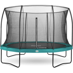 Батут Salta Comfort Edition з зовнішньою сіткою 427 см зелений