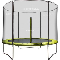Батут Hudora Fabulous з зовнішньою сіткою 10 футів 300 см жовтий