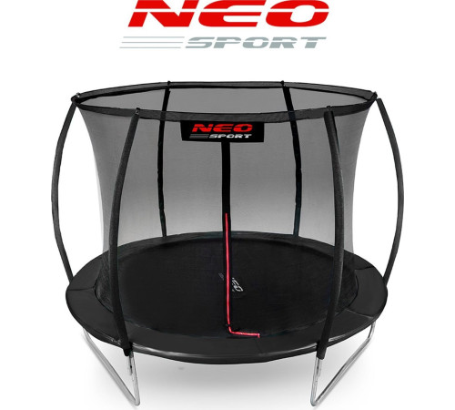Батут Neo-Sport з внутрішньою сіткою 8,5 футів 252 см чорний