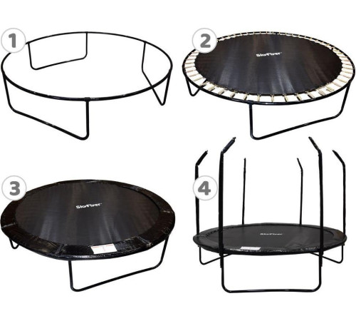 Батут SkyFlyer TR0034 з внутрішньою сіткою 10 футів 304 см чорний Батут SkyFlyer TR0034 з внутрішньою сіткою 10 футів 304 см чорний