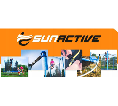 Садовий батут SunActive TR 12FT-2 з внутрішньою сіткою 12 FT 374 см