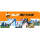 Батут SunActive TR 10FT-2 з внутрішньою сіткою 10 футів 312 см блакитний