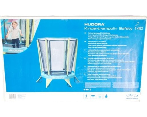 Садовий батут Hudora Safety з внутрішньою сіткою 4,5 FT 140 см