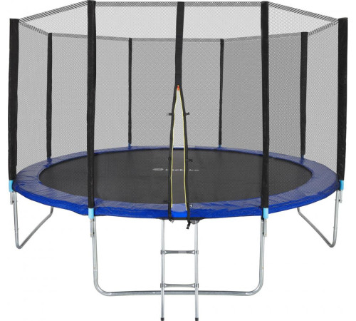 Батут Tectake Garfunky з зовнішньою сіткою 13 футів 396 см синій Батут Tectake Garfunky з зовнішньою сіткою 13 футів 396 см синій