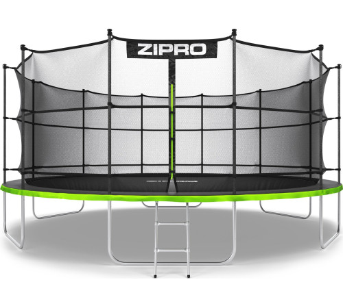 Батут Zipro Jump Pro з внутрішньою сіткою 16 футів 496 см чорно-зелений Батут Zipro Jump Pro з внутрішньою сіткою 16 футів 496 см чорно-зелений